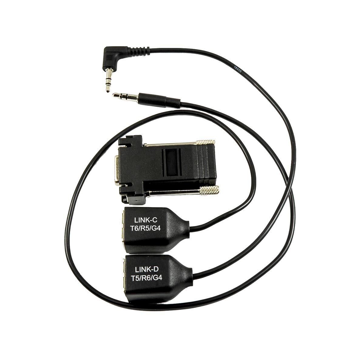 2x RJ45 to 3.5SP 1 Straight 1 Rt Angle w/RJ45 Adapter
